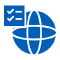 Global compliance cleanroom design icon